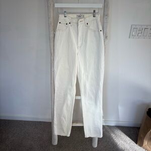 Abercrombie & Fitch High Rise White Jeans